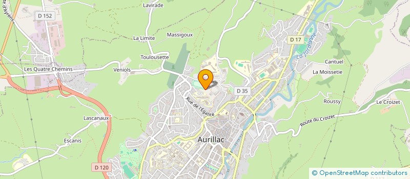 localisation de l'entreprise ASSOC.PROMOT.ECOLE NAT.INDUSTR.LAITIERE à AURILLAC
