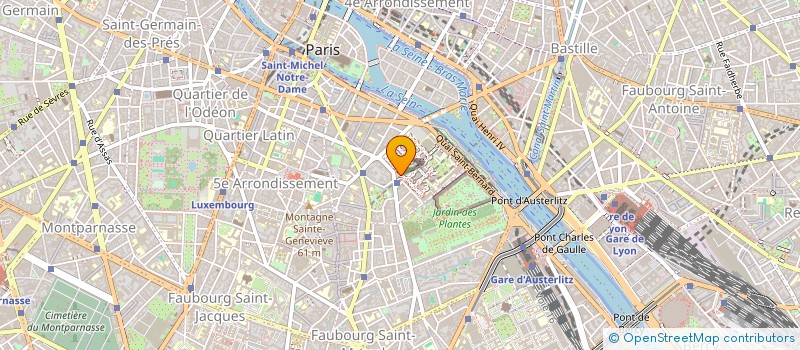 localisation de l'entreprise ASSOC PROMOT INTERDIS ETUDIANT JUSSIEU à PARIS