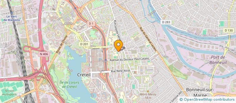 localisation de l'entreprise ASSOC PROMOT SOCIA DU VAL MARN  CRETEIL