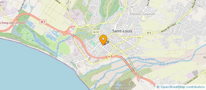 localisation de l'entreprise ASSOC PROMOTION DU CENTRE VILLE à SAINT-LOUIS