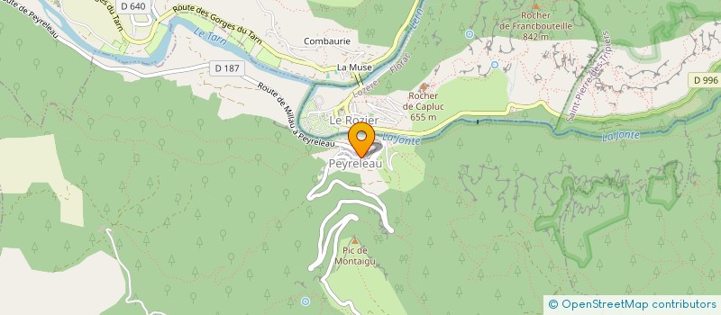 localisation de l'entreprise ASSOC PROMOTION ET DEFENSE CAUSSE NORD  VEYREAU