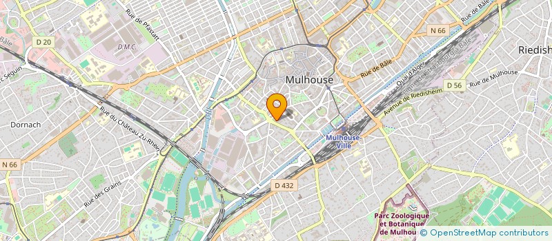 localisation de l'entreprise ASSOC PROMOTION HABITAT ESPACE EUROPEEN  MULHOUSE