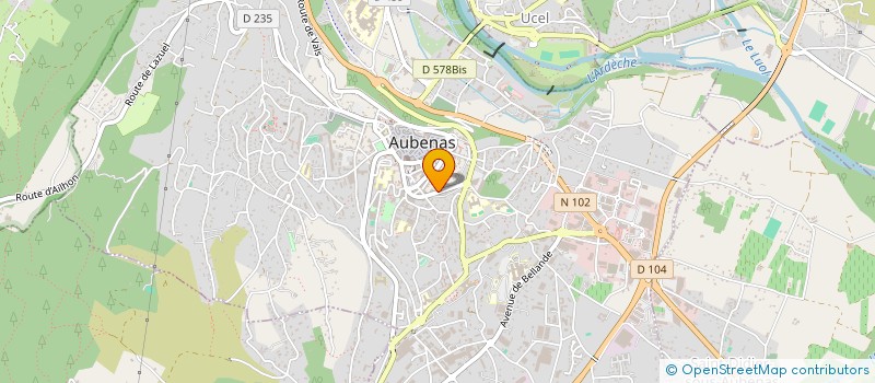 localisation de l'entreprise ASSOC PUBLICATION LA VOIX DE VINOBRE à AUBENAS