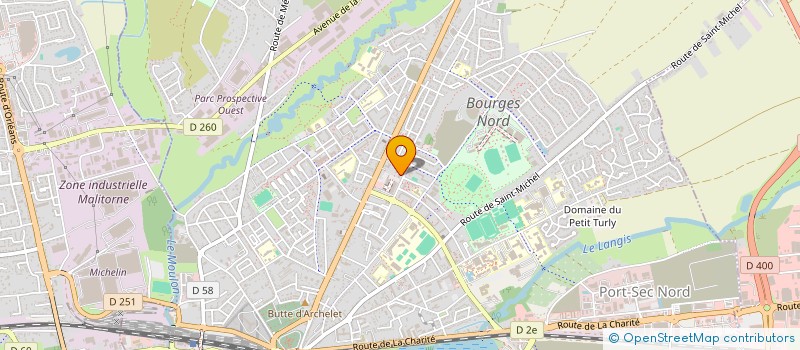 localisation de l'entreprise ASSOC RADIO ASSOCIATIVE CULTURELLE  BOURGES