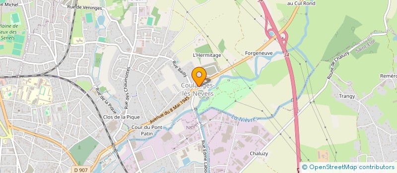 localisation de l'entreprise ASSOC RADIO NEVERS FM à COULANGES-LES-NEVERS