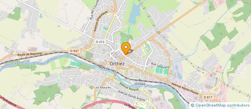 localisation de l'entreprise ASSOC RADIO ORTHEZ 2001 à ORTHEZ