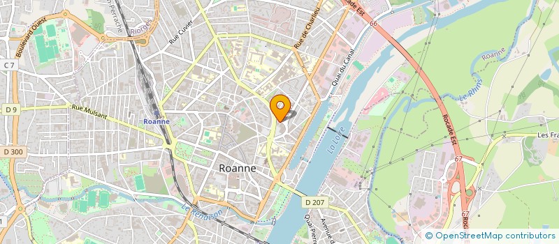 localisation de l'entreprise ASSOC RADIO REGION ROANNAISE RADIO 3D  ROANNE