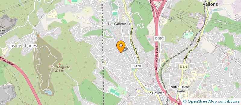 localisation de l'entreprise ASSOC RAPPROCH PAYS BASSIN MEDITERRANEEN à LES PENNES-MIRABEAU