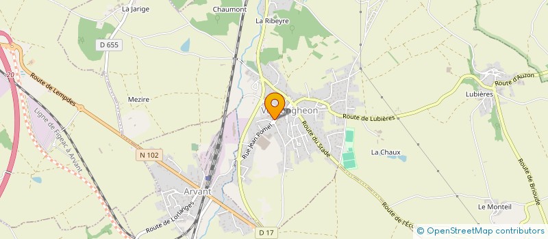 localisation de l'entreprise ASSOC READAPTATION HANDICAPES  VERGONGHEON