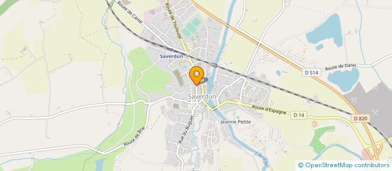 localisation de l'entreprise ASSOC REALISAT CONTRAT LOCAL INSER ECONO à SAVERDUN