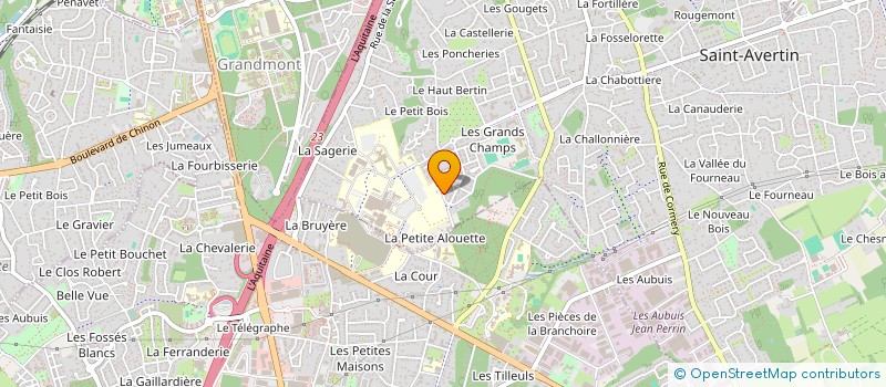localisation de l'entreprise ASSOC RECHER FORMA MALAD APPAR DIGESTIF  SAINT-AVERTIN