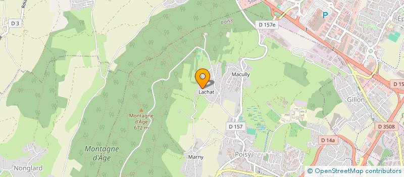 localisation de l'entreprise ASSOC RECHERCHE ANTHROPOLOGIE ET URBANIS  POISY