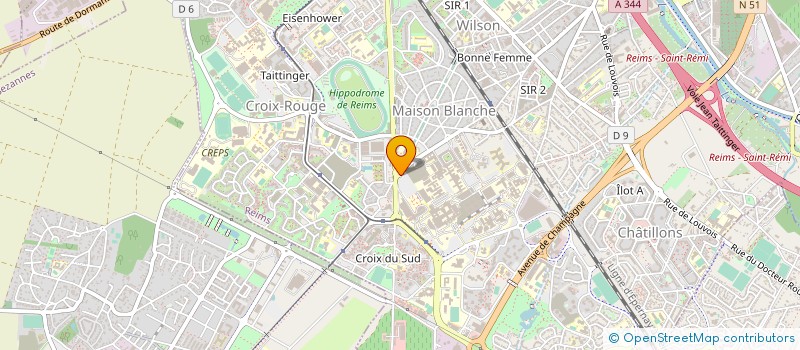 localisation de l'entreprise ASSOC RECHERCHE MORPHOLOGIE DIGESTIVE  REIMS