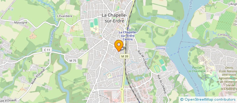 localisation de l'entreprise ASSOC RECHERCHE SINOBIOLOGIE NORD OUEST à LA CHAPELLE-SUR-ERDRE