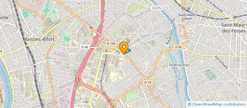 localisation de l'entreprise ASSOC RECHERCHE STIMULATION CEREBRALE  CRETEIL