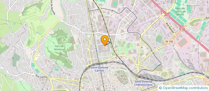 localisation de l'entreprise ASSOC RECHERCHE THEATRE MOUVEMENT  SAINT-ETIENNE