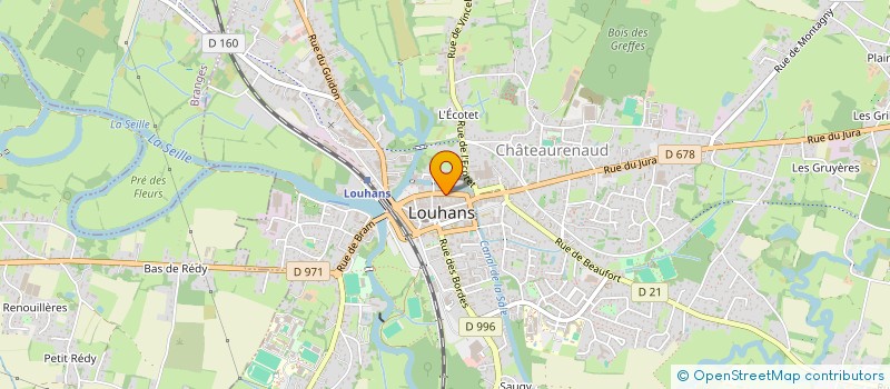 localisation de l'entreprise ASSOC RECONNAISSANCE TEMOIGNAGES A SAUVEGARDER à LOUHANS