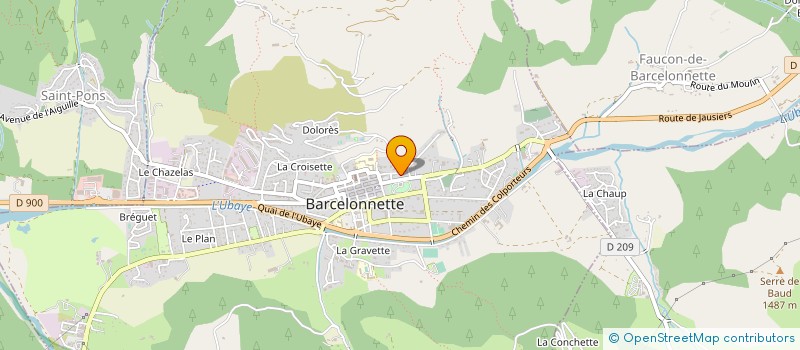 localisation de l'entreprise ASSOC REG ACTIVITES MONTAGNE à BARCELONNETTE
