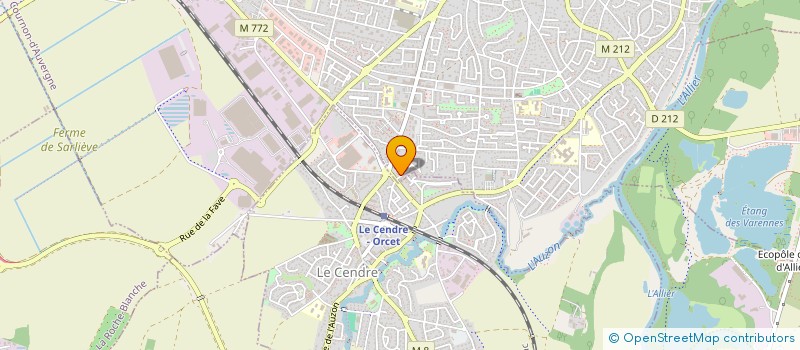 localisation de l'entreprise ASSOC REG HARKIS SUPPLETIFS D'ALGERIE  COURNON-D'AUVERGNE