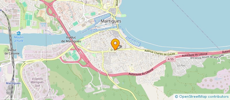 localisation de l'entreprise ASSOC REGIO A VOCATION ETUDES NOUVELLES à MARTIGUES