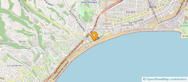 localisation de l'entreprise ASSOC REGION RECHERC ENSEIG PROV COTE AZ à NICE