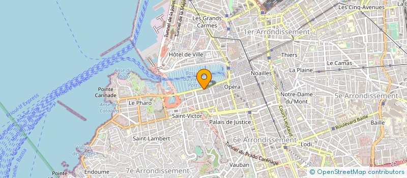 localisation de l'entreprise ASSOC REGIONALE CREATION ARTISTIQUE à MARSEILLE
