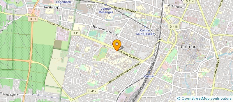 localisation de l'entreprise ASSOC REGIONALE INFIRMIERS SALLES OPERAT  COLMAR