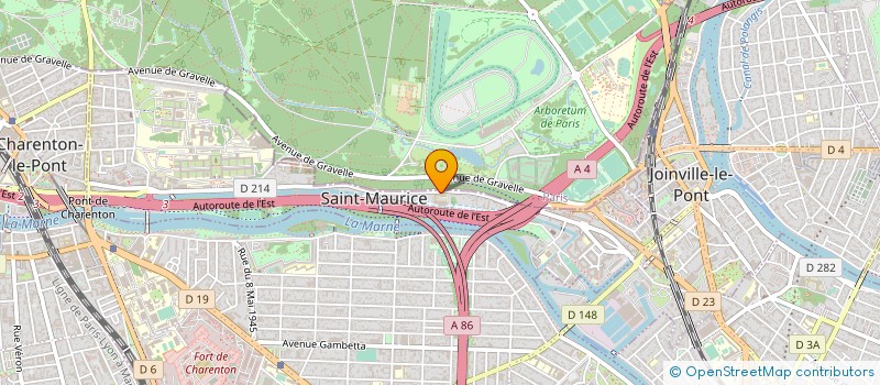 localisation de l'entreprise ASSOC REGIONALE POUR FORMATION PROF AUTO à SAINT-MAURICE
