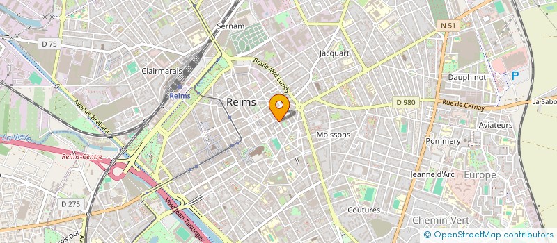 localisation de l'entreprise ASSOC REIMS 120  REIMS