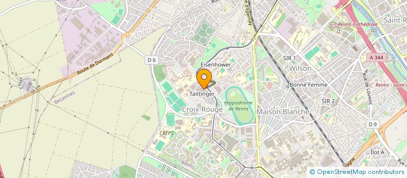 localisation de l'entreprise ASSOC REIMS ECOLOGIE VIE ENVIRONNEMENT  REIMS