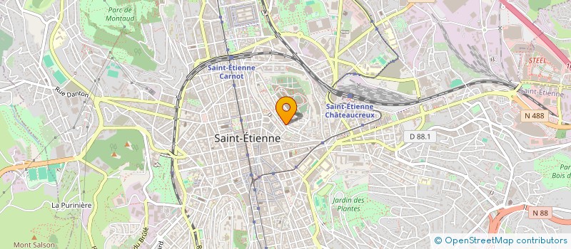 localisation de l'entreprise ASSOC RENC ART à SAINT-ETIENNE