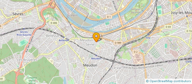 localisation de l'entreprise ASSOC RENCONTRES ENTRE HOMMES OISEAUX  MEUDON