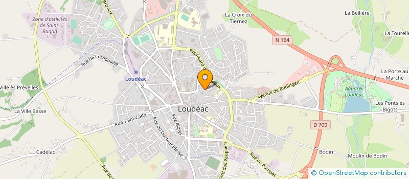 localisation de l'entreprise ASSOC. RESTAURANT ADM. IMPOTS LOUDEAC à LOUDEAC