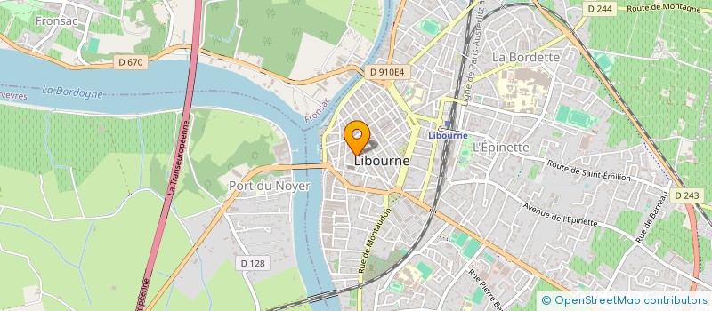 localisation de l'entreprise ASSOC. RESTAURANT ADMINISTRATIF à LIBOURNE