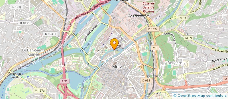localisation de l'entreprise ASSOC RESTAURANT ADMINISTRATIF FABERT à METZ