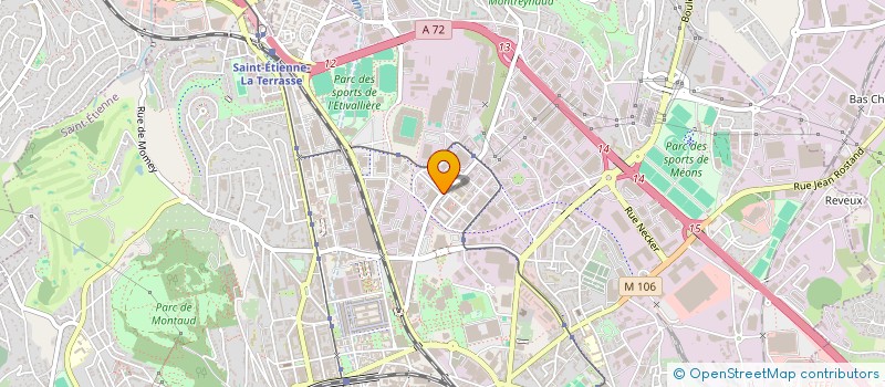 localisation de l'entreprise ASSOC RESTAURANT ADMINISTRATIF IMPOT à SAINT-ETIENNE