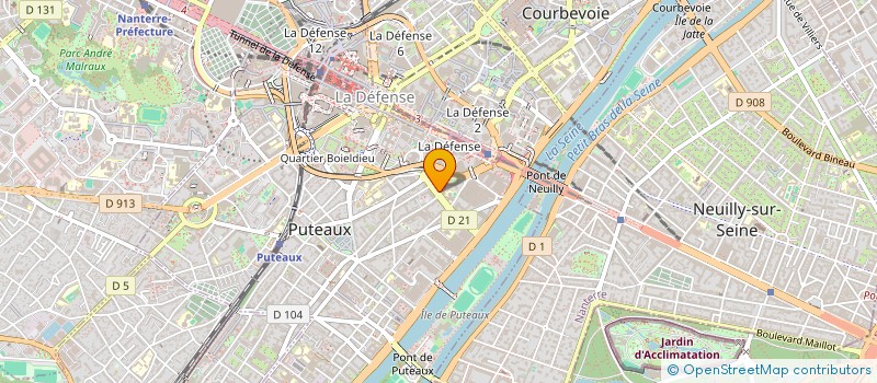 localisation de l'entreprise ASSOC RESTAURANT INTER ADMINISTRATIF à PUTEAUX
