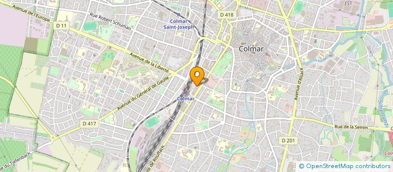 localisation de l'entreprise ASSOC RESTAURATION CHATEAUX  COLMAR