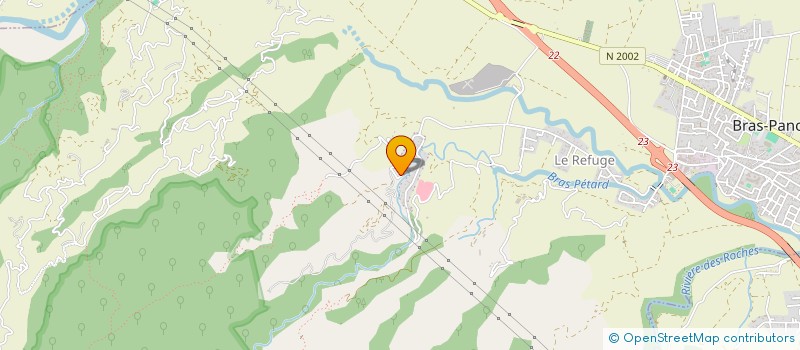 localisation de l'entreprise ASSOC REUNIONNAISE DES JARDINS FAMILIAUX  BRAS-PANON