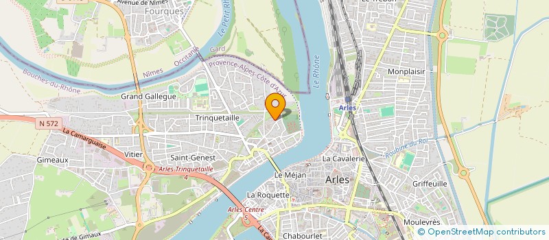 localisation de l'entreprise ASSOC RHONE DELTA ENVIRONNEMENT  ARLES