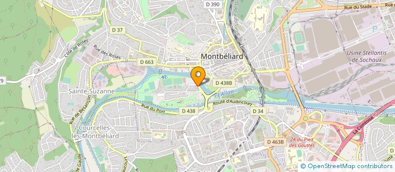 localisation de l'entreprise ASSOC ROI BLANC MONTBELIARD à MONTBELIARD