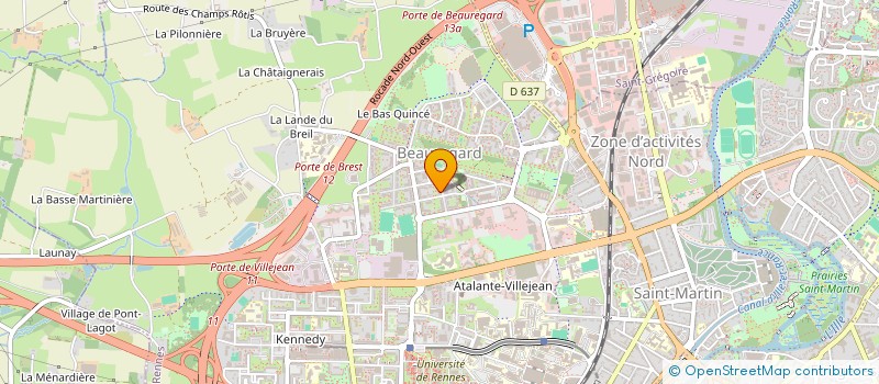 localisation de l'entreprise ASSOC ROUGEGORGE à RENNES