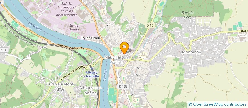 localisation de l'entreprise ASSOC SAONE MONT D OR à NEUVILLE-SUR-SAONE