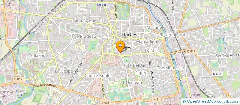 localisation de l'entreprise ASSOC SAUVEGARDE ENFANTS ADOLESCENTS  TARBES