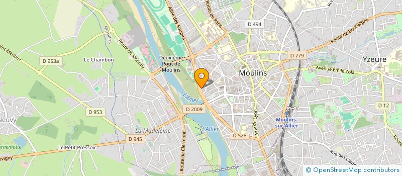 localisation de l'entreprise ASSOC SAUVETAGE AQUATIQUE DE MOULINS à MOULINS