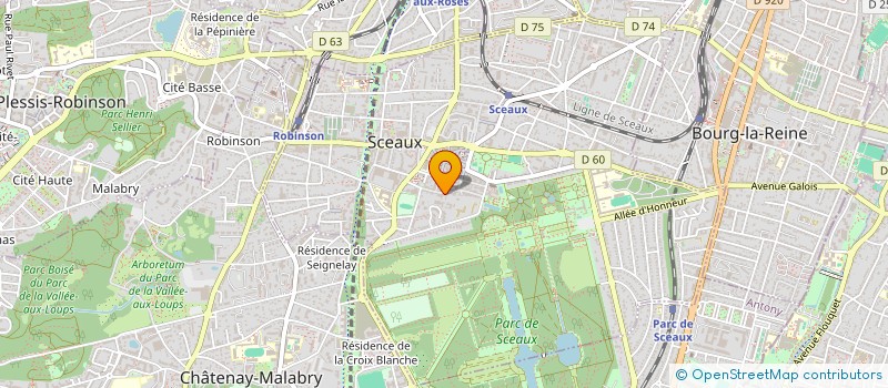 localisation de l'entreprise ASSOC SCEENNE AMITIES AFRICAINES à SCEAUX