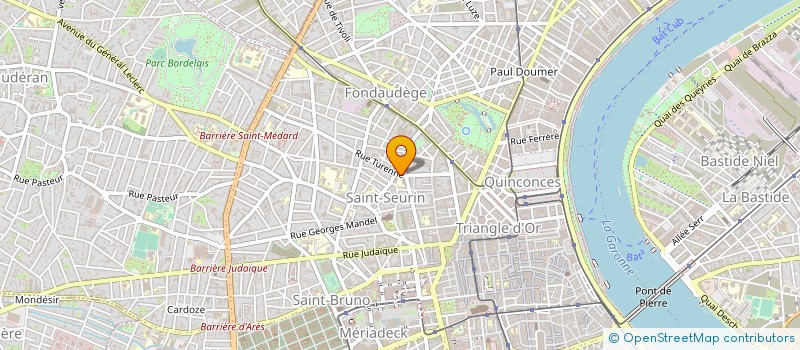 localisation de l'entreprise ASSOC SCES DOMICILE RES JARDINS ARCADIE à BORDEAUX