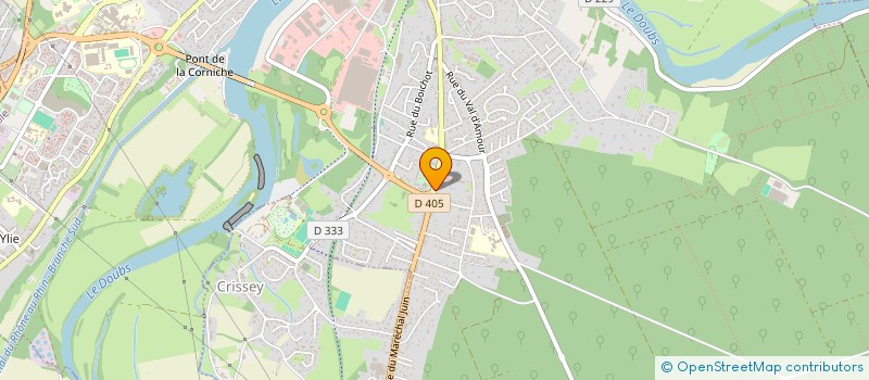 localisation de l'entreprise ASSOC SCOLAIRE DU POISET à DOLE