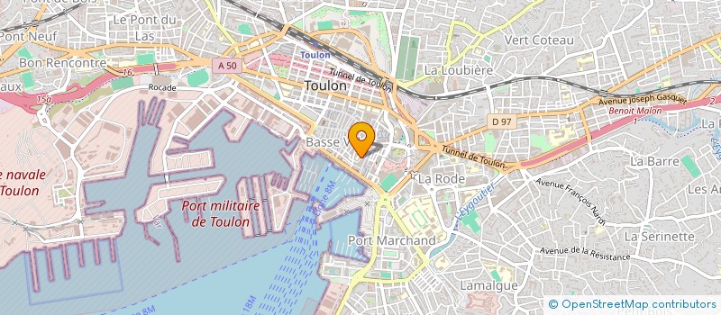 localisation de l'entreprise ASSOC SCOLAIRE MATERNELLE ST LOUIS à TOULON