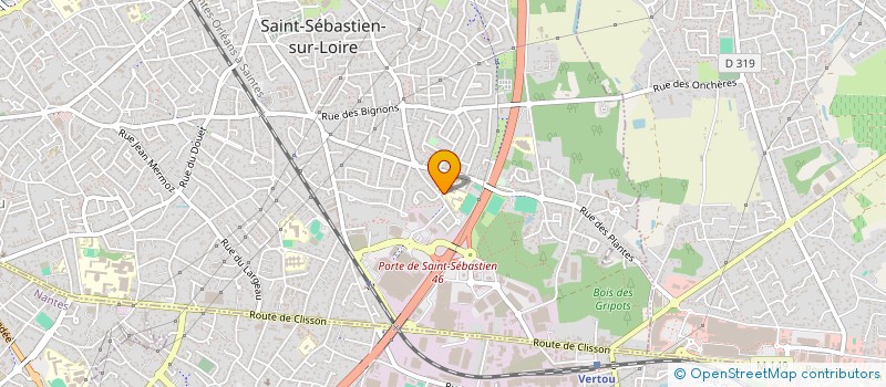 localisation de l'entreprise ASSOC SCOLAIRE PROFONDINE MIXTE 1 à SAINT-SEBASTIEN-SUR-LOIRE